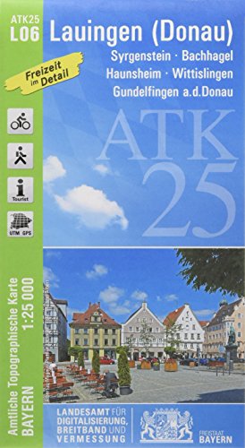 Beispielbild fr ATK25-L06 Lauingen (Donau) (Amtliche Topographische Karte 1:25000): Syrgenstein, Bachhagel, Haunsheim, Wittislingen, Gundelfingen a.d.Donau (ATK25 Amtliche Topographische Karte 1:25000 Bayern) zum Verkauf von medimops