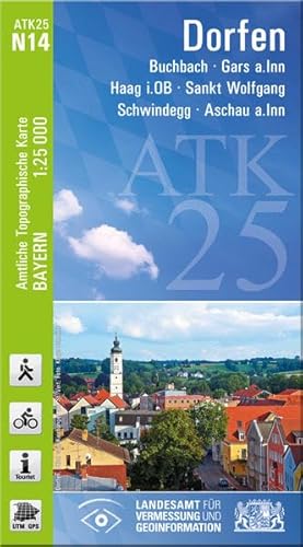 Beispielbild fr ATK25-N14 Dorfen (Amtliche Topographische Karte 1:25000): Buchbach, Gars a.Inn, Haag i.OB, Sankt Wolfgang, Schwindegg, Aschau a.Inn (ATK25 Amtliche Topographische Karte 1:25000 Bayern) zum Verkauf von medimops