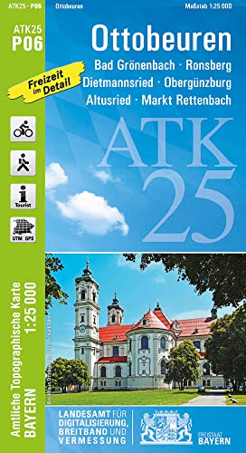 Beispielbild fr ATK25-P06 Ottobeuren (Amtliche Topographische Karte 1:25000): Bad Grnenbach, Ronsberg, Dietmannsried, Obergnzburg, Altusried, Markt Rettenbach (ATK25 Amtliche Topographische Karte 1:25000 Bayern) zum Verkauf von medimops