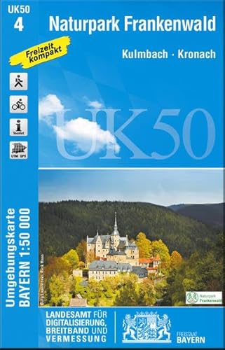 9783899335996: UK50-4 Naturpark Frankenwald: Kulmbach, Kronach, Ludwigstadt, Naila, Wurzbach, Saalburg-Ebersdorf, Teuschnitz, Bad Lobenstein, Selbitz, Wallenfels, ... Karte Freizeitkarte Wanderkarte)