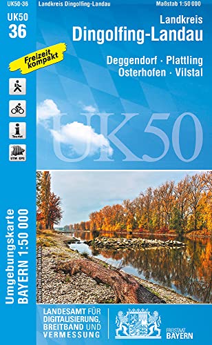 Beispielbild fr Dingolfing (UK50-36) (UK50 Umgebungskarte 1:50000 Bayern Topographische Karte Freizeitkarte Wanderkarte) zum Verkauf von medimops