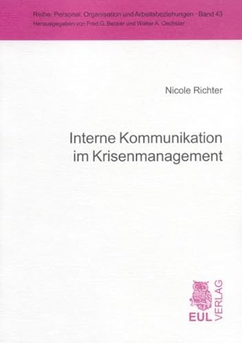 9783899365849: Interne Kommunikation im Krisenmanagement