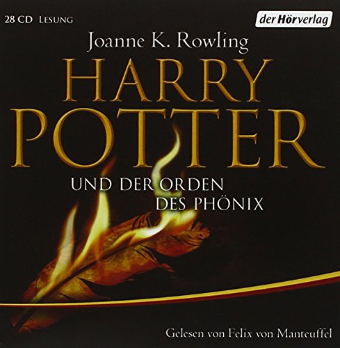 Imagen de archivo de Harry Potter und der Orden des Phnix: Gelesen von Felix von Manteuffel a la venta por medimops