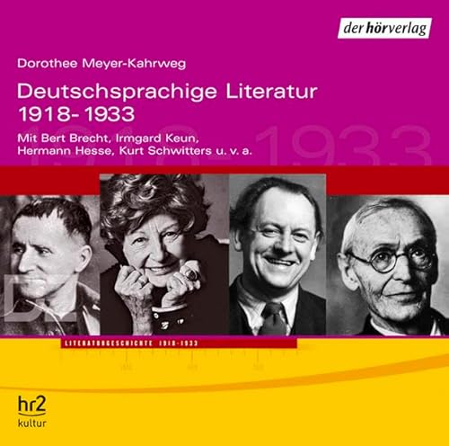 Beispielbild fr Deutschsprachige Literatur 2. 1918-1933. 2 CDs: Feature zum Verkauf von medimops