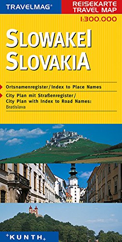 Stock image for Slowakei Slovakia 1:300.000 / City Plan mit Straenregister Bratislava/ Ortsnamenregister. for sale by Kepler-Buchversand Huong Bach