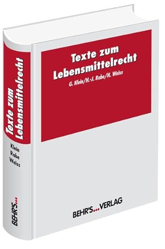 Stock image for Texte zum Lebensmittelrecht for sale by Bernhard Kiewel Rare Books