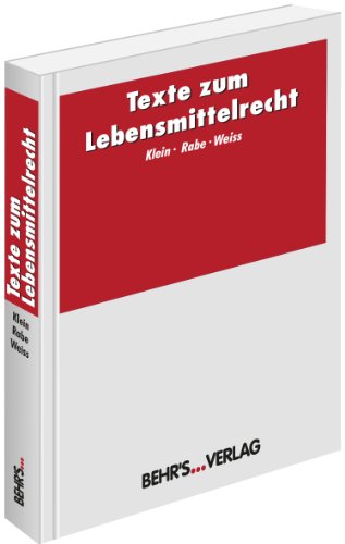Stock image for Texte zum Lebensmittelrecht for sale by Bernhard Kiewel Rare Books