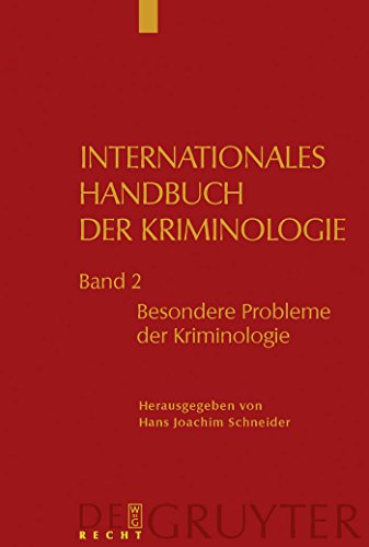 Beispielbild fr Besondere Probleme Der Kriminologie: Vol 2 zum Verkauf von Revaluation Books