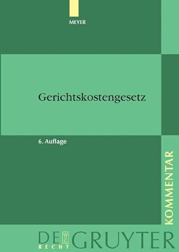 Beispielbild fr Gerichtskostengesetz: Kommentar (6. Auflage) zum Verkauf von Thomas Emig