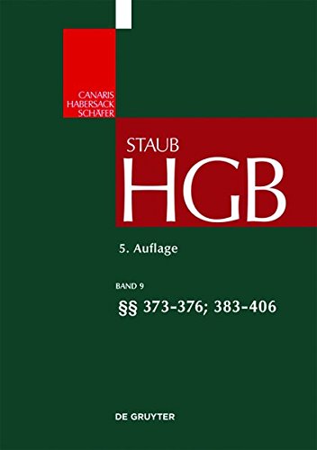 Handelsgesetzbuch / §§ 373-376; 383-406 - Koller, Ingo