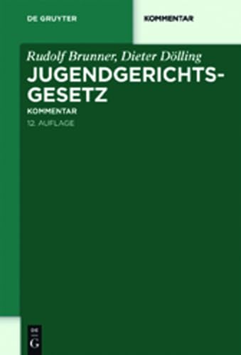 9783899494235: Jugendgerichtsgesetz (de Gruyter Kommentar)