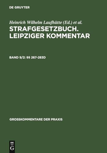 Beispielbild fr Strafgesetzbuch. Leipziger Kommentar: Vol 40058 zum Verkauf von Revaluation Books