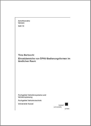 9783899587340: Bertocchi, T: Einsatzbereiche von PNV-Bedienungsformen im l