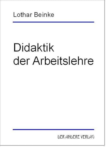 9783899593426: Didaktik der Arbeitslehre