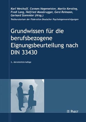 Stock image for Grundwissen Fr Die Berufsbezogene Eignungsbeurteilung Nach Din 33430 for sale by Revaluation Books