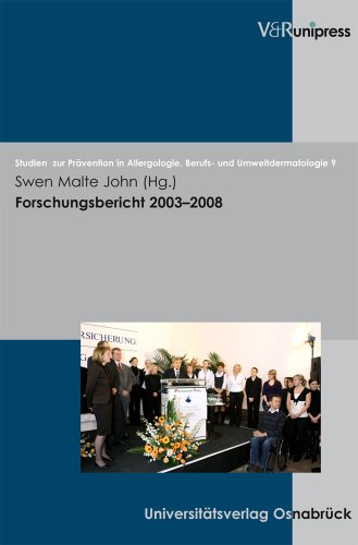 9783899717150: Forschungsbericht 20032008: 9 (Studien Zur Pravention in Allergologie, Berufs- Und Umweltdermatologie)