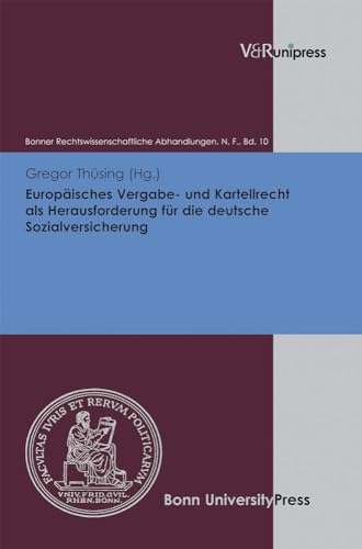 Beispielbild fr Europisches Vergabe- und Kartellrecht als Herausforderung fr die deutsche Sozialversicherung zum Verkauf von Thomas Emig