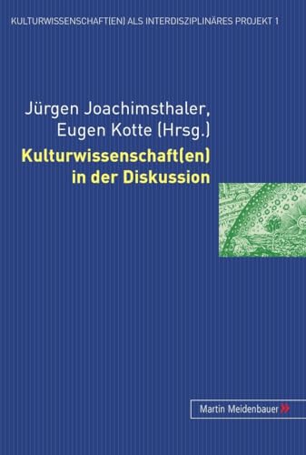 Imagen de archivo de Kulturwissenschaft(En) In Der Diskussion a la venta por Revaluation Books