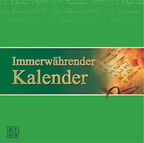 9783899964899: Immerwhrender Kalender. (Kalender)