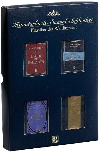 Miniaturbuch-Sammlerbibliothek: Klassiker der Weltliteratur: Shakespeare: Hamlet, Goethe: Die Leiden des jungen Werther, Schiller: Balladen, Kleist: Der zerbrochene Krug - Unknown.