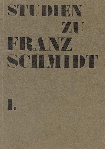 9783900035914: Studien zu Franz Schmidt