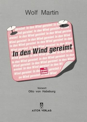 Beispielbild fr In den Wind gereimt. zum Verkauf von Buchhandlung Gerhard Hcher