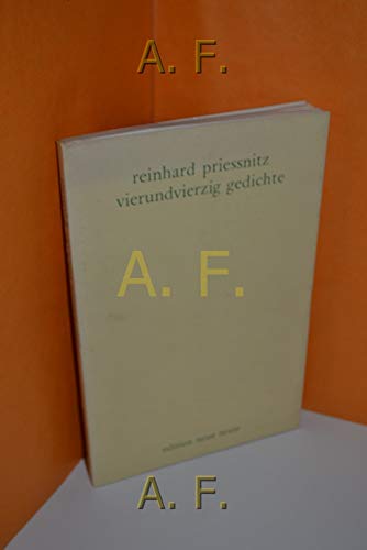 9783900292096: Vierundvierzig Gedichte (German Edition)