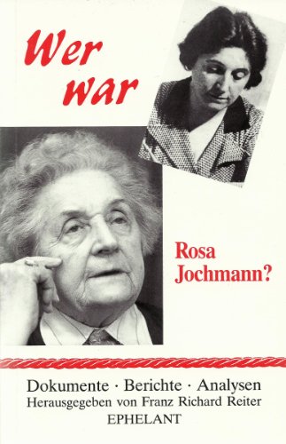 9783900766115: Wer war Rosa Jochmann?