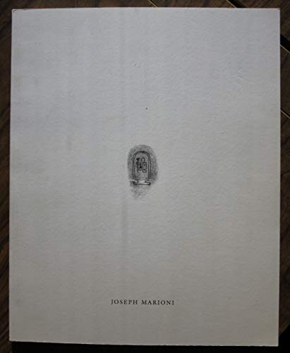 Stock image for Joseph Marioni: Paintings, 1977-1994 for sale by Irish Booksellers