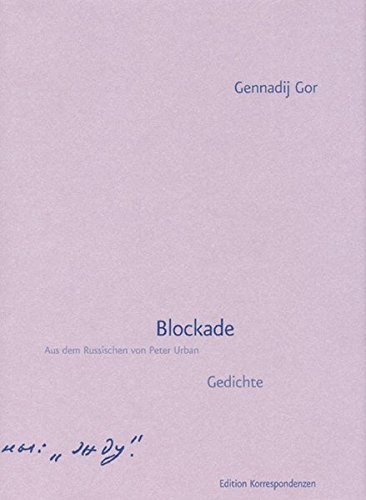 9783902113528: Blockade: Gedichte