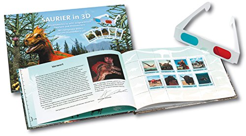 9783902543646: Saurier in 3D - Wissenswertes zu acht ausgewhlten Sauriern und Dinosauriern: Mit aufregenden Bildern und acht Briefmarken in 3D!