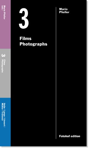 3 films, photographs. Übers.: Michael Müller. Edition Fotohof Vol. 181. - Pfeifer, Mario