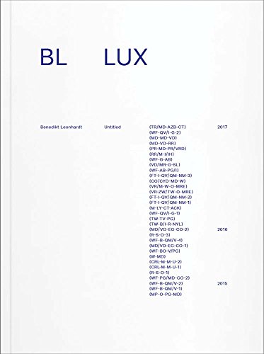 Stock image for Benedikt Leonhardt: LUX for sale by GF Books, Inc.