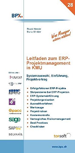 9783905413151: Leitfaden zum ERP-Projektmanagement in KMU: Systemauswahl, Einfhrung, Projektvertrag