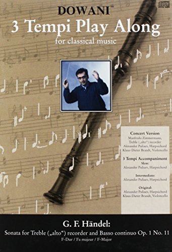 Stock image for G. F. Handel Sonata for Treble Recroder and Basso Continuo Op. 1 No. 11: For Treble Recorder and Basso Continuo for sale by Revaluation Books