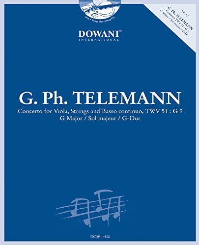 Stock image for Telemann: Concerto for Viola, Strings and Basso Continuo TWV 51:G9 in G Major for sale by Ergodebooks