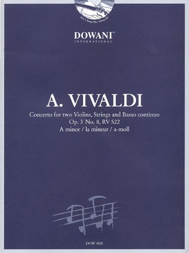 Imagen de archivo de Antonio Vivaldi (1678 - 1741): Concerto for Two Violins, Strings and Basso Continuo Op. 3 No. 8, RV 522: A Minor /La Mineur / A-moll a la venta por Revaluation Books