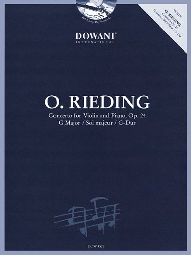 Beispielbild fr Oskar Rieding Concerto for Violin and Piano, Op. 24 G Major / Sol majeur / G-Dur zum Verkauf von Revaluation Books