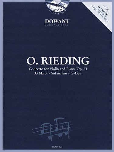 Stock image for Oskar Rieding Concerto for Violin and Piano, Op. 24 G Major / Sol majeur / G-Dur for sale by Revaluation Books