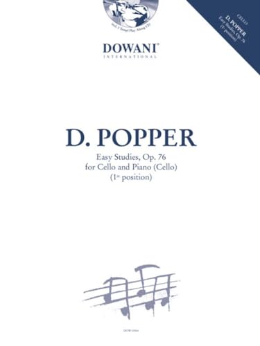 9783905477870: David popper : easy studies, op. 76 - for cello and piano (cello) - recueil + cd