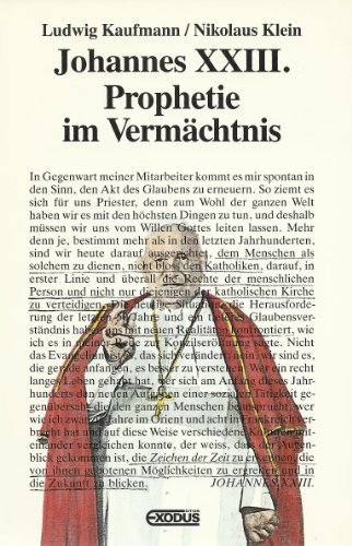 9783905575415: Johannes XXIII.. Prophetie im Vermchtnis