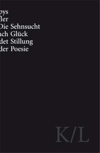 Beispielbild fr Korpys / Lffler : Die Sehnsucht nach Glck findet Stillung in der Poesie (English/German) zum Verkauf von Antiquariat UEBUE