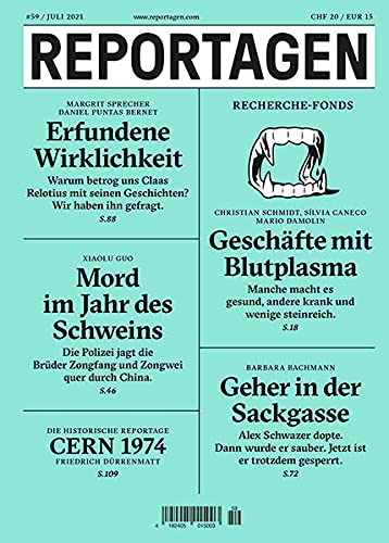 Imagen de archivo de Reportagen #59: Das unabhngige Magazin fr erzhlte Gegenwart a la venta por medimops