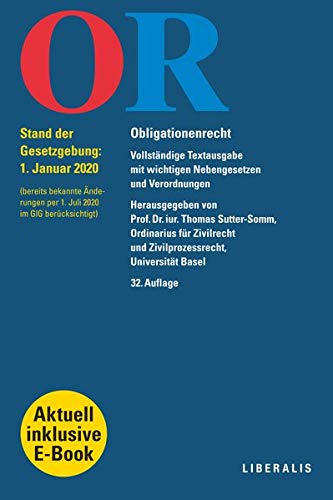 Stock image for OR: Obligationenrecht - 32. Edition ( 2020) for sale by suspiratio - online bcherstube