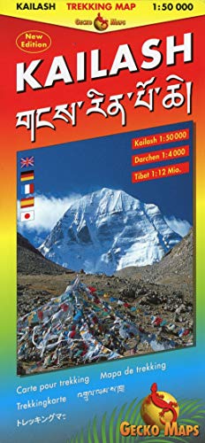 Kailash Trekking Map: Kailash 1:50000, Darchen 1:4000, Tibet 1:12 Mill. Bilingual Map: Tibetisch-Römisch. Legende: Engl., Dt., Ital., Franz., Tibet., Japan - Rohweder, Arne