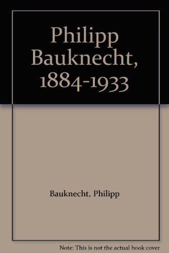 9783906660134: Philipp Bauknecht, 1884-1933