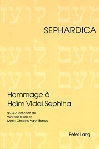 Stock image for Hommage a Ham Vidal Sephiha. for sale by Henry Hollander, Bookseller