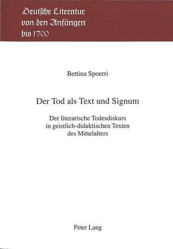 Stock image for Der Tod als Text und Signum. for sale by SKULIMA Wiss. Versandbuchhandlung
