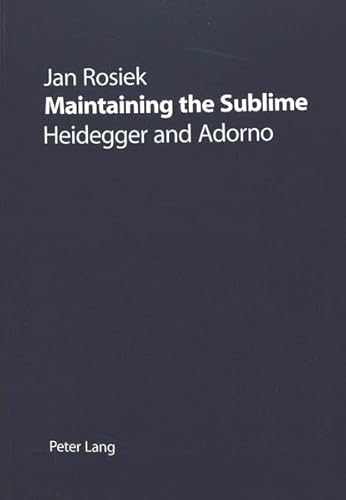 Maintaining the Sublime. - Rosiek, Jan