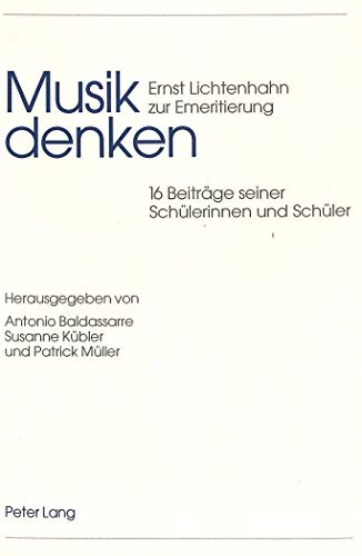 Stock image for Musik denken. for sale by SKULIMA Wiss. Versandbuchhandlung